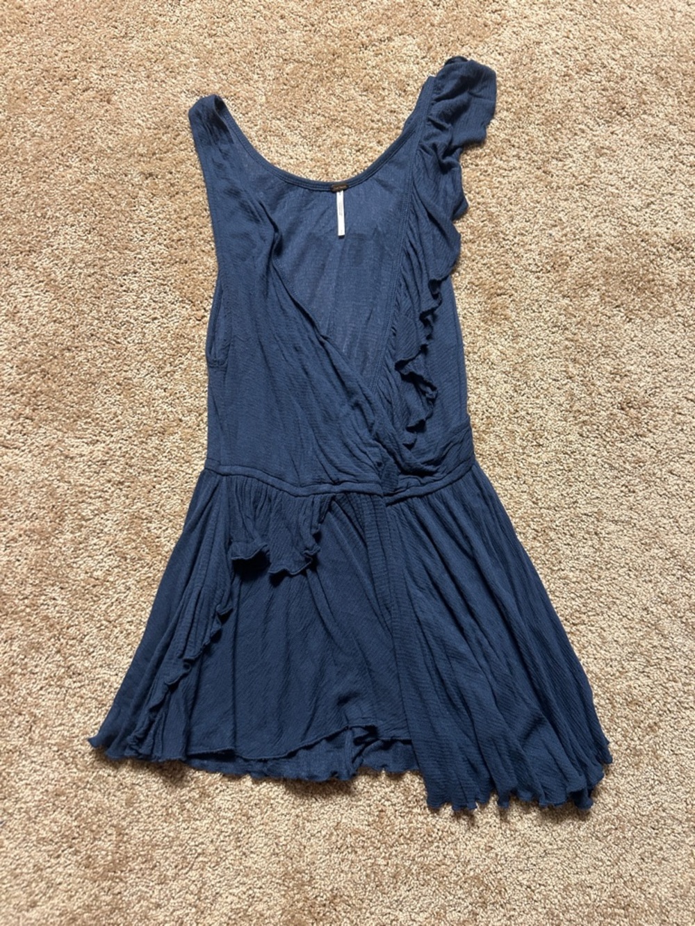 Free People Float Away Ruffle Tank Top